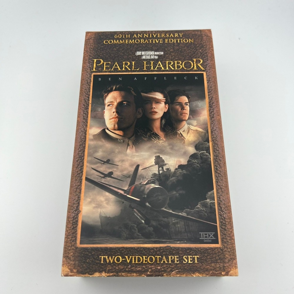 Pearl Harbor VHS 2-Tape Set 50th Anniversary Commemorative Edition Ben Affleck